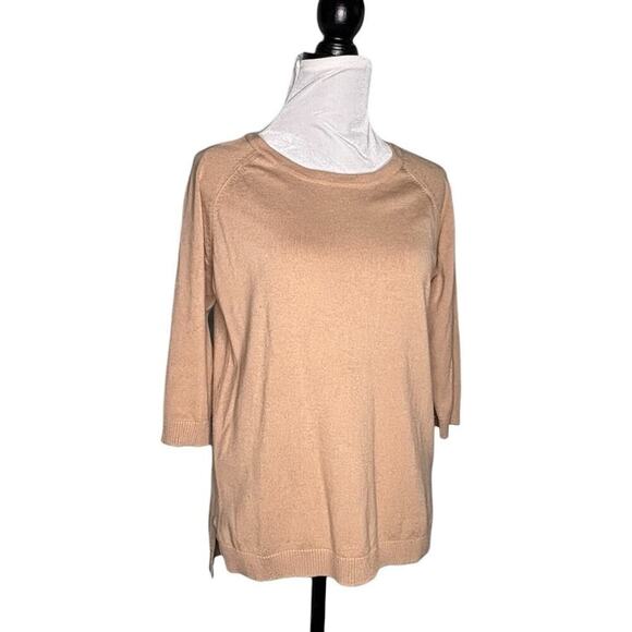 EMME Marella Half Sleeve Sweater Beige Size Medium - Picture 1 of 7